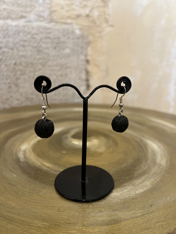 Round Sisal earrings