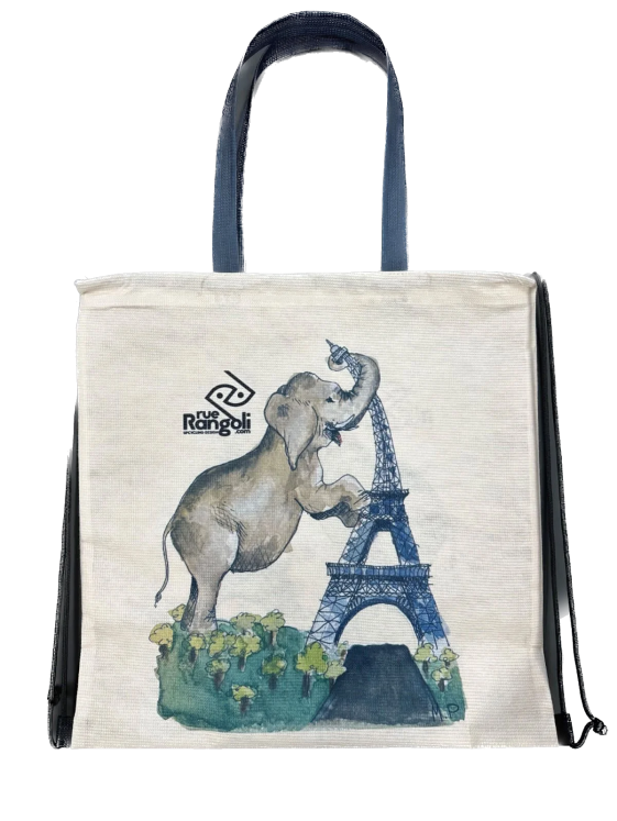 Totebag Eiffel Tower backpack