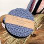 Washable and reusable face scrubbies 100 % organic cotton