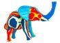 Jumbo elephant made with upcycled flip flops Size : M