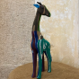 Twinga girafe made with upcycled flip flops Size : M