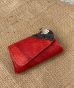Wallet in chuchu leather Color : Red