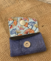 Wallet in chuchu leather Color : Blue