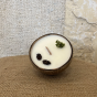 Natural zero waste coconut candle which become a plant Flavor : Ould wood