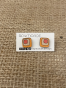 Small Square upcycled Wooden earrings Color : Orange/Pink