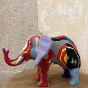 Jumbo elephant made with upcycled flip flops