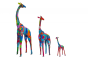 Twinga girafe made with upcycled flip flops
