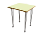 Table carrée upcycling bois coloré Couleur : vert