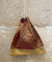 Poche cadeau réutilisable en sari recyclé Motif N° : 3